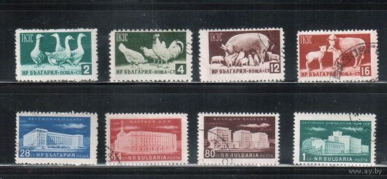 Болгария-1955, (Мих.936-942) , гаш.    , Фауна, Архитектура (полная серия)