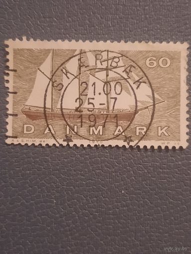 Дания 1970. Парусное судно