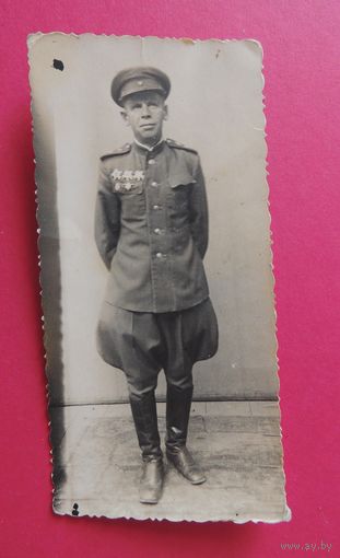 Фото "Кавалер трех орденов Отечественной войны", 1945 г., Польша