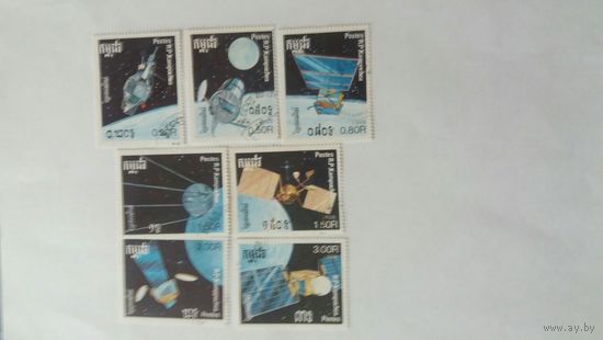 Кампучия  1988 7м  космос