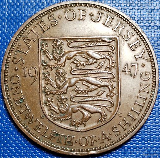 Джерси 1/12 шиллинга 1947 г.