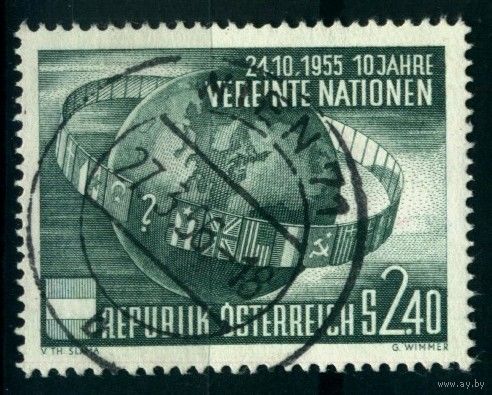 Австрия - 1955 [Mi. 1022] Гашеная (AT10)