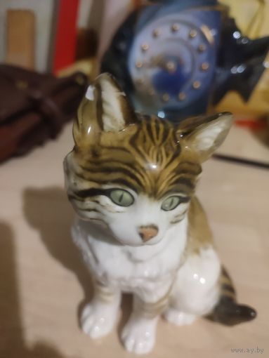 Статуэтка hutschenreuther кот, кошка, котенок в реставрацию