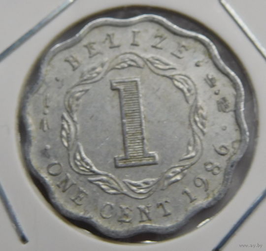 Белиз 1 цент 1986 г