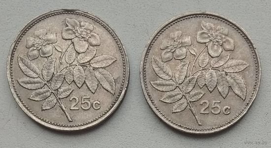 Мальта 25 центов 1986 г. Цена за 1 шт.