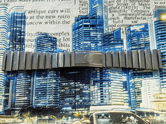 Браслет (шпалы, слитки, 20 мм) для наручных часов Электроника (в том числе Электроника-1) и др., СССР, нечастый. #5. Торг