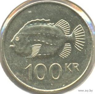 Исландия. 100 крон 1995 г.