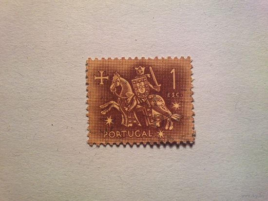 Португалия 1953 г. Рыцарь на коне (с печати короля Диниша) . /37а/