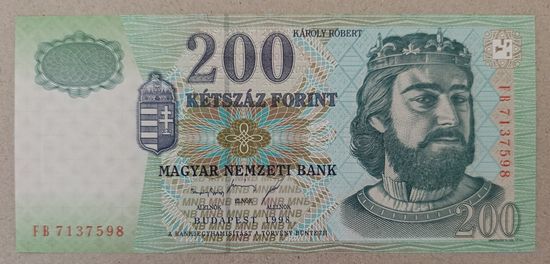 200 форинтов 1998 года - Венгрия - UNC