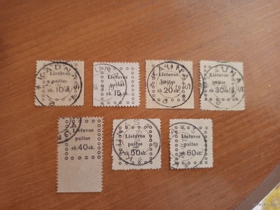 1919 Литва Мих 20-26 полная серия (3-13)