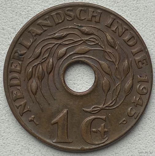 Нидерландская Индия 1 цент 1945 г. Р