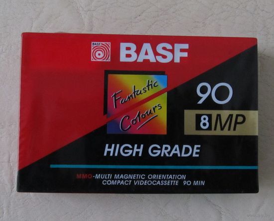 Все лоты с рубля.Кассета BASF 90,8MP,HIGH GRADE,Германия