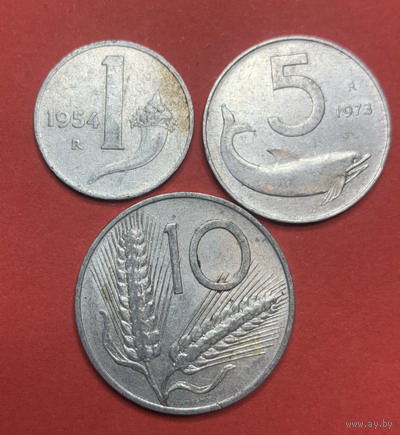 Италия 3 монеты