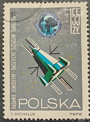 Польша 1964. Советский спутник Электрон-2. Марка из серии
