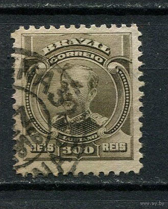 Бразилия - 1906/1910 - 2-й Президент Бразилии Флориану Пейшоту 300R - [Mi.168] - 1 марка. Гашеная.  (Лот 14DR)