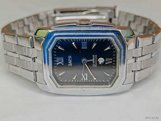Мужские Часы Заря 22 камня   Корпус 34*37 мм. На ходу. С рубля