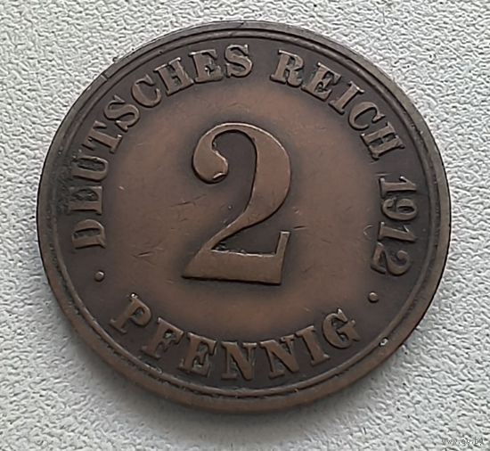 Германия 2 пфеннига, 1912 A 4-4-37