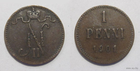 1 пенни 1901