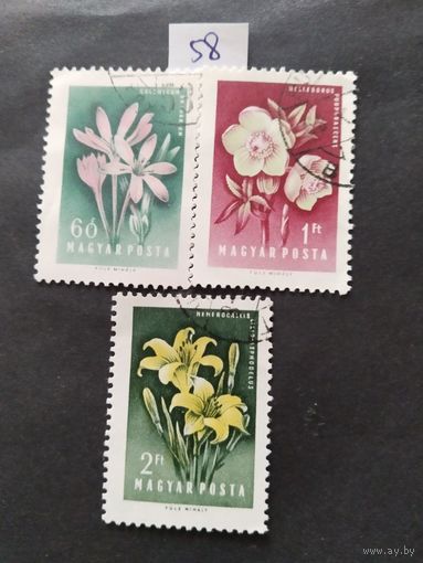 Венгрия  1958 3 м  цветы