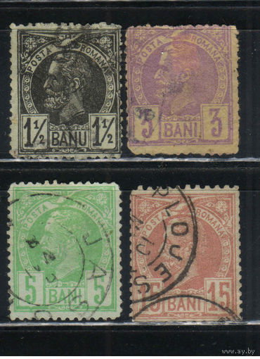Румыния Княж 1885 Карл I Стандарт #57,59,62,65