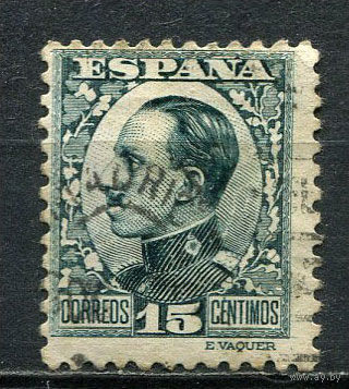 Испания (Королевство) - 1930/1931 - Король Альфонсо XIII 15C - [Mi.565] - 1 марка. Гашеная.  (Лот 18Fx)-T25P36