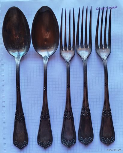 Ложки, вилки  мельхиор СССР