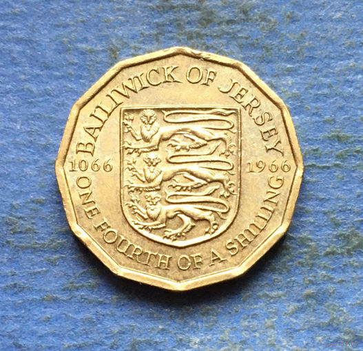 Джерси 1/4 шиллинга 1966 900-летие битвы при Гастингсе