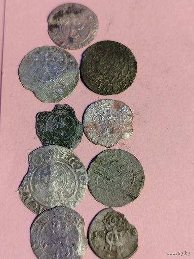 Смешанный лот серебряных монет Польша и ВКЛ