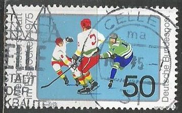 ФРГ. ЧМ по хоккею. 1975г. Mi#835.