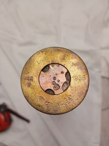 Гильза латунная 37 мм 1938 года. Распродажа! Старт с 1 рубля!