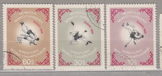 Спорт борьба Монголия 1966 год  лот 15