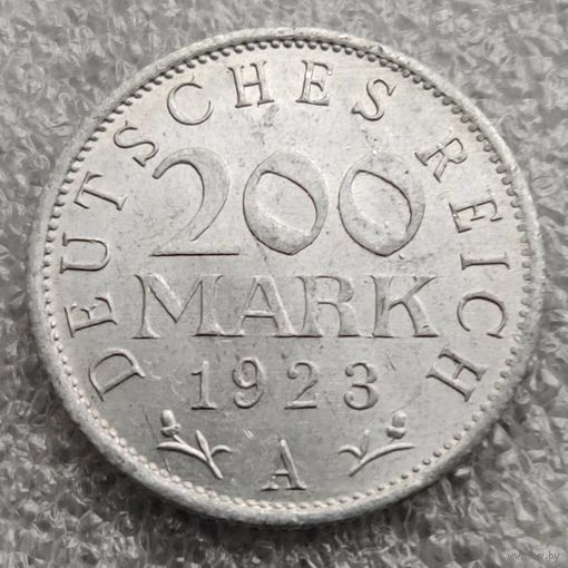 Германия 200 марок  1923 г. Веймарская республика (марка)