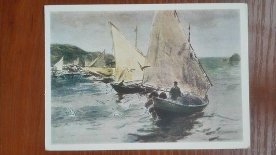 Соцреализм 1957. Чернов. Парусники