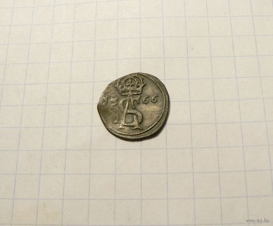 Двуденарий 1566  Сигизмунд II Август