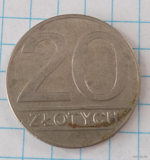 20 злотых 1989 Польша