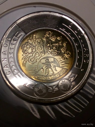 2 доллара Канада 2023 год жителей