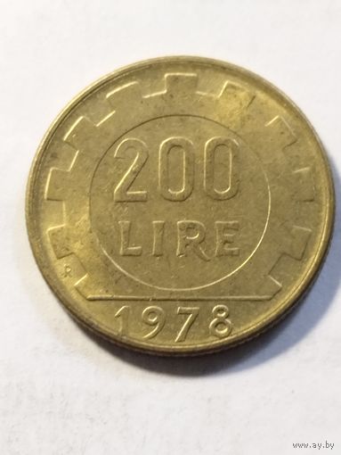 Италия 200 лир 1978