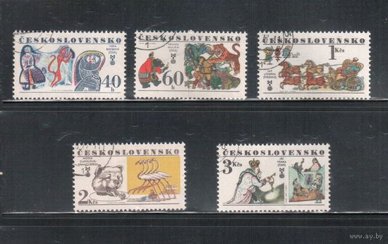 Чехословакия-1977,(Мих.2391-2395)  гаш., Сказки (полная серия)