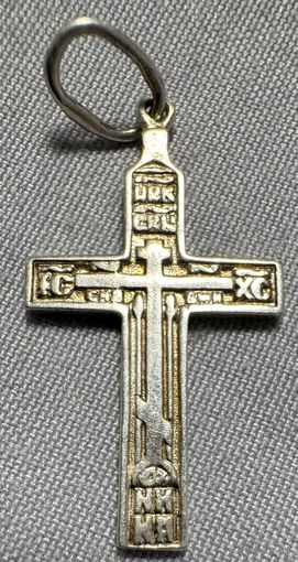 Крестик серебряный 925 проба. 3