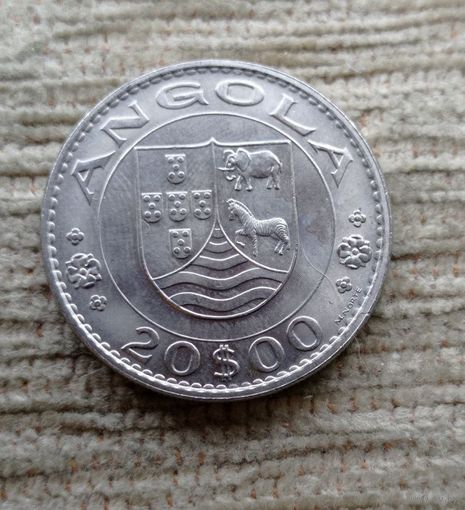 Werty71 Ангола 20 эскудо 1971 Блеск