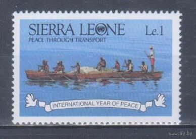 [227] Сьерра Леоне 1986. Маломерный флот.Лодка. MNH