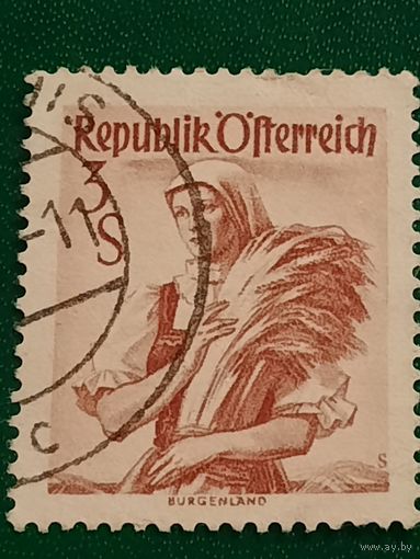 Австрия 1949. Национальные костюмы. Burgenland