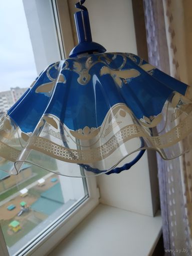Абажур СССР люстра советский ретро пластик растягивающийся