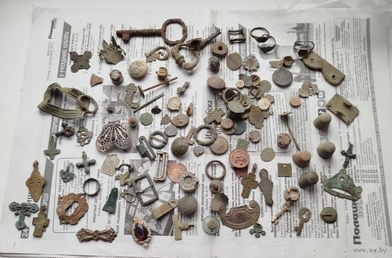 Лот старинных мелачей,с рубля