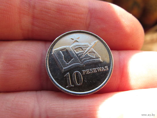 Гана 10 песев, 2016. С 20 копеек. Распродажа коллекции. Смотрите другие лоты.