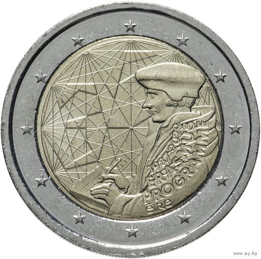 2 евро 2022 Ирландия 35 лет программы Erasmus UNC из ролла