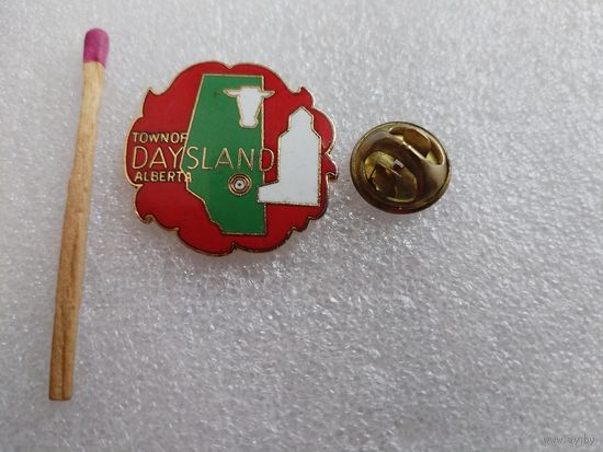 Знак. Daysland, провинция Альберта, Канада. тяжелый