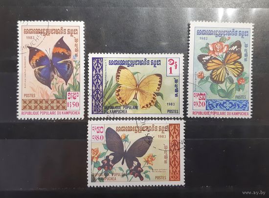 Камбоджа. 1983 год. Фауна. Бабочки (181)