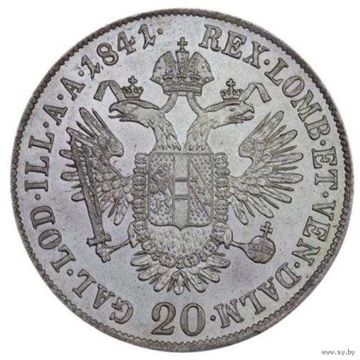 20 крейцеров 1841 Австрия MS60