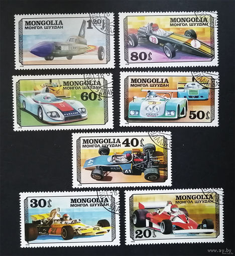 Монголия 1978 гоночные машины.